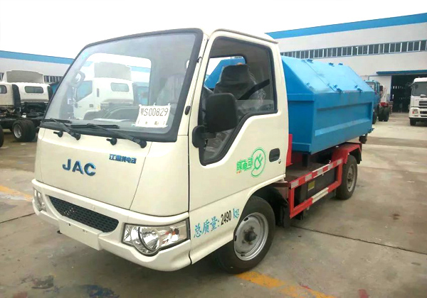 江淮3方純電動車廂可卸式垃圾車